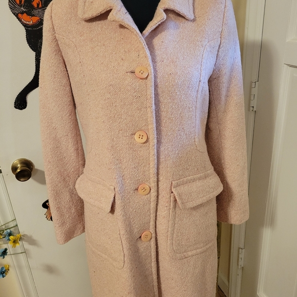 LAST CHANCE Izzi Collections Light Pink longcoat - Picture 5 of 13